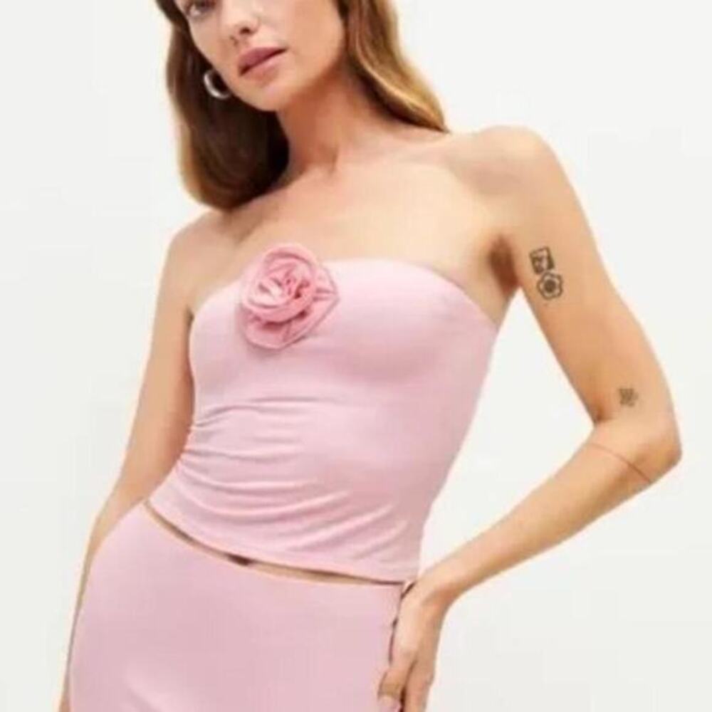 Reformation adelynn rosette top nwt